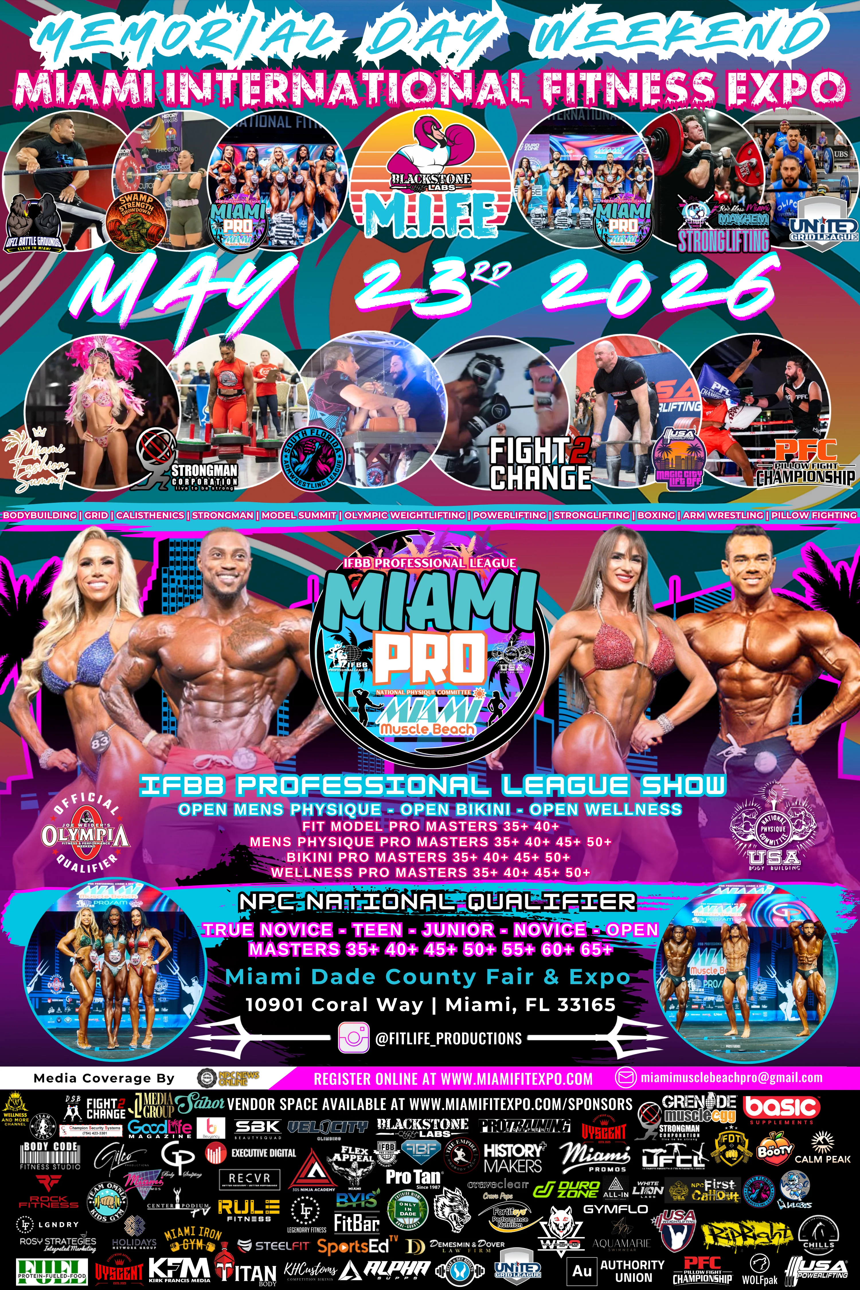 IFBB Pro League Miami Pro & NPC Miami Muscle Beach